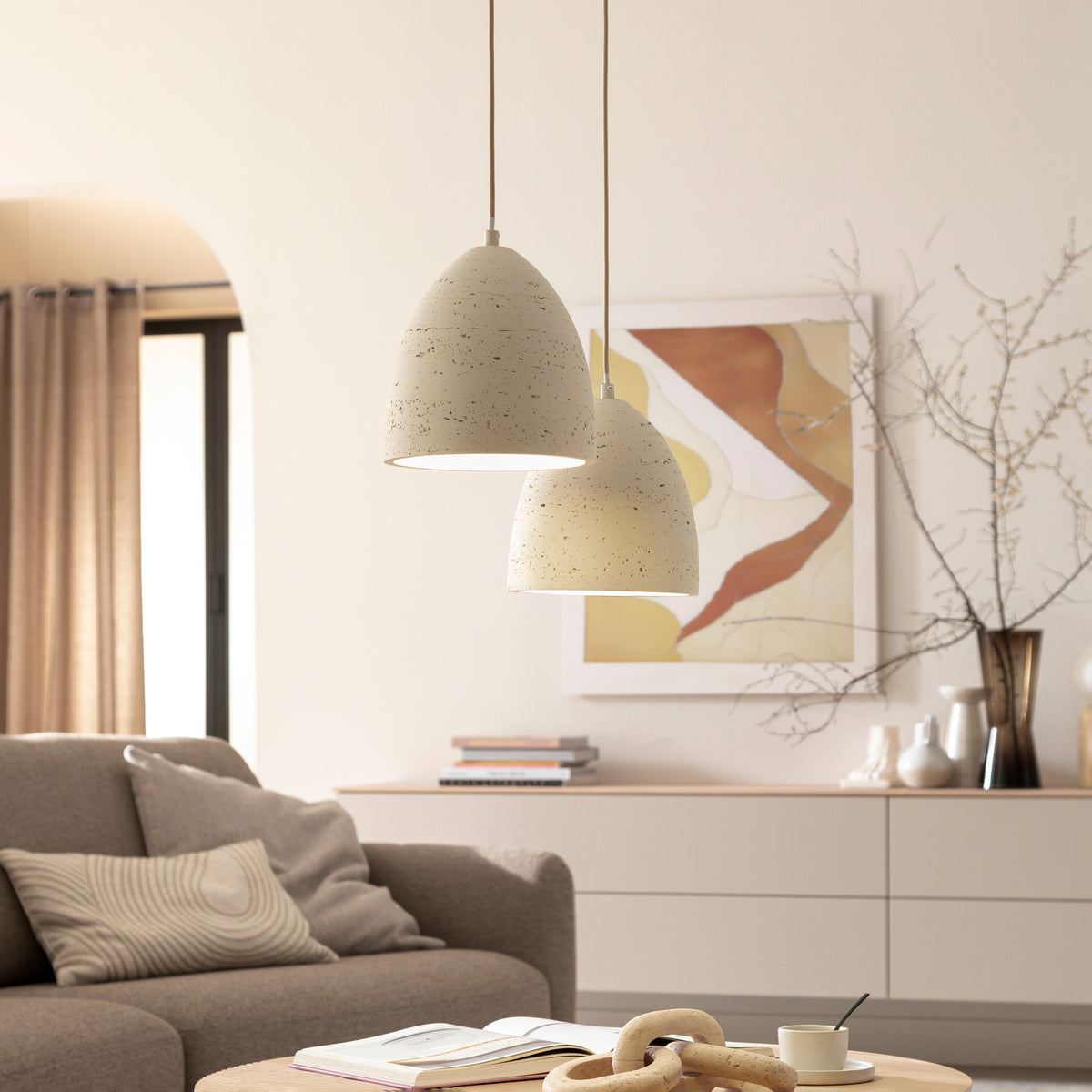 TRAVENTA, Pendelleuchte, 210x210x1200x210