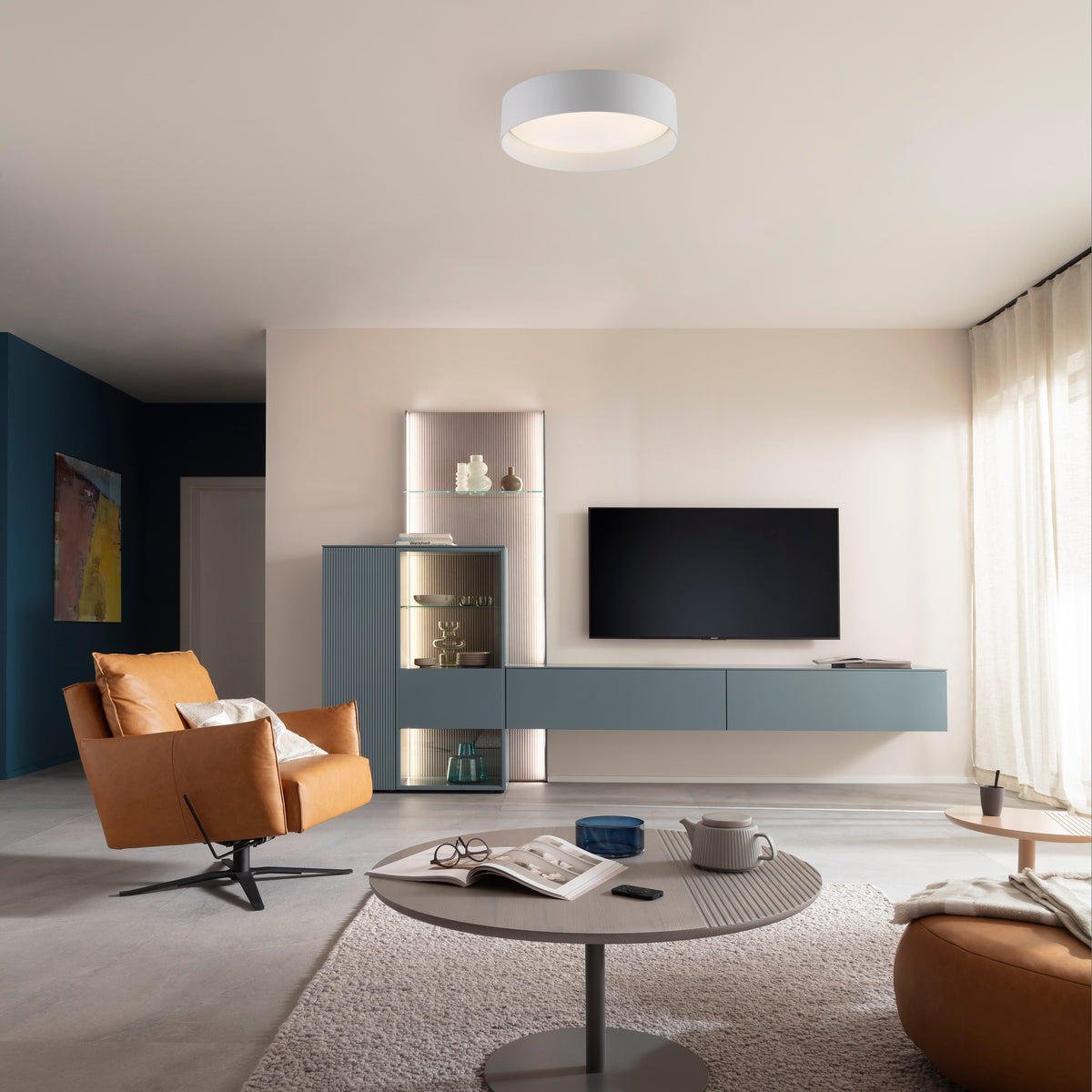 TAVOLI, Deckenleuchte, 285x285x70x285
