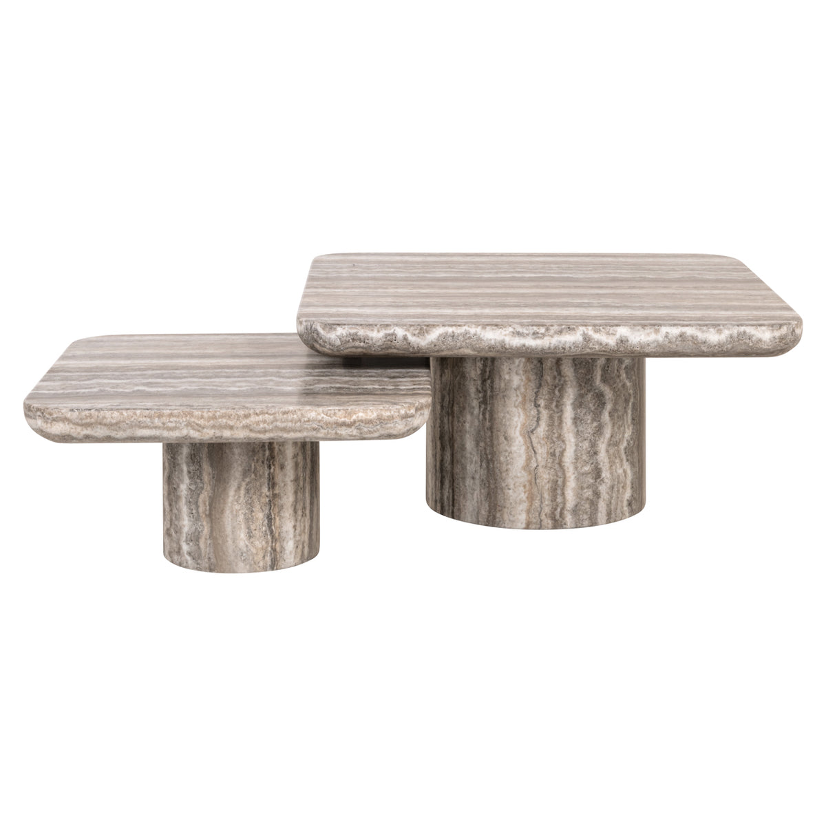 Couchtisch Dulce grey (denizly) (Set of 2)