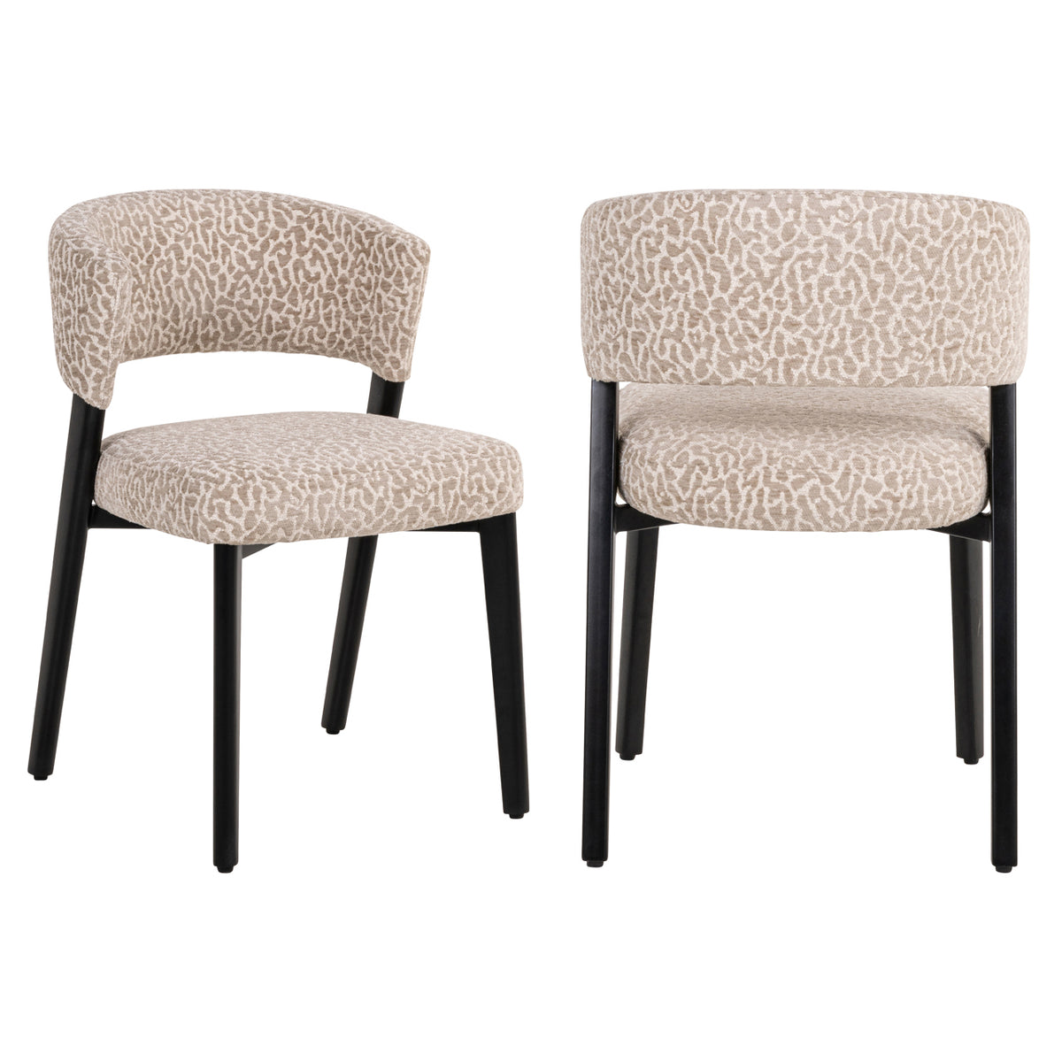 Esszimmerstuhl Zeno beige leopard