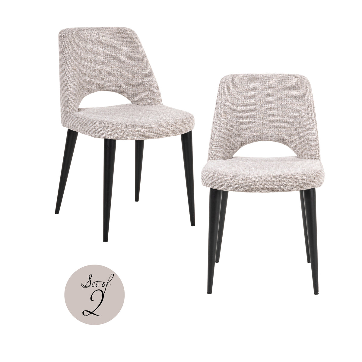 Esszimmerstuhl Tabitha natural fancy fire retardant (Set of 2)