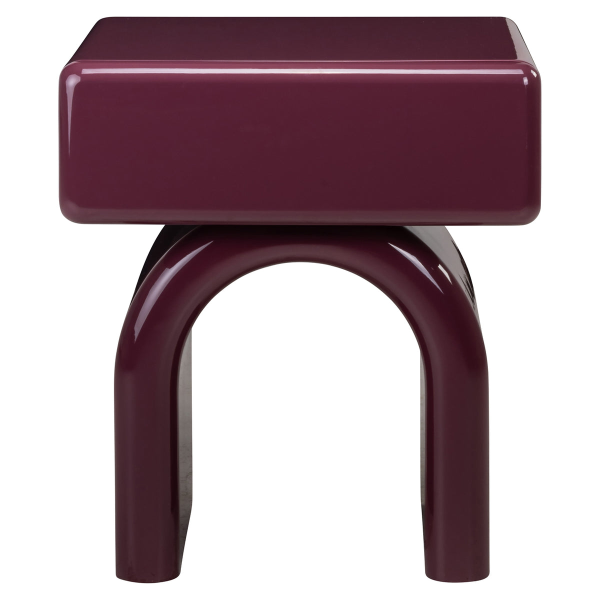 Nachttisch Bennet burgundy 1-drawer