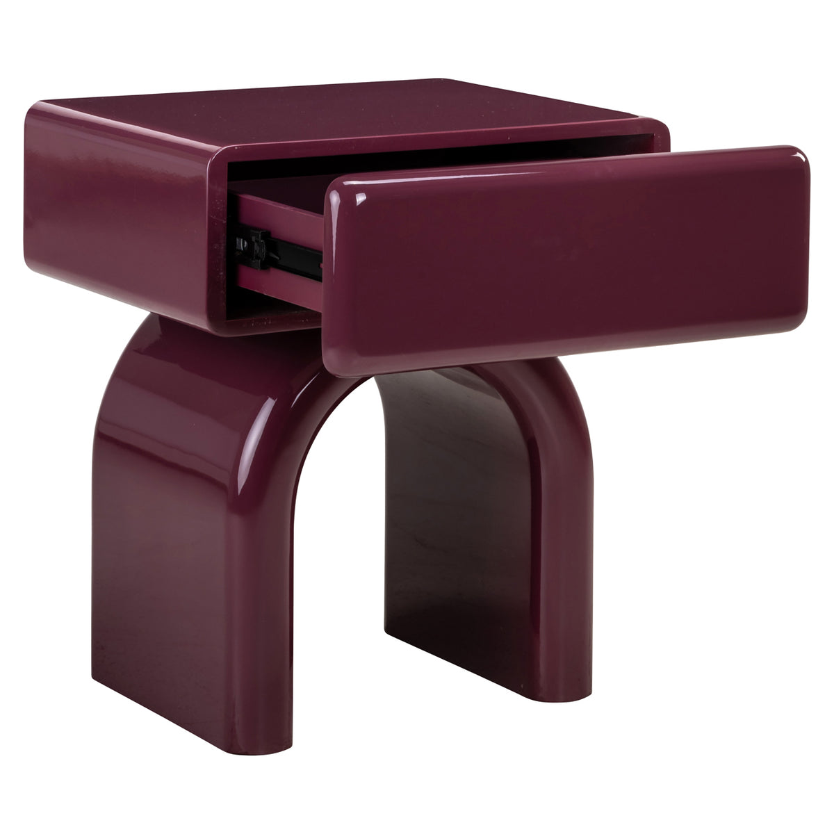 Nachttisch Bennet burgundy 1-drawer