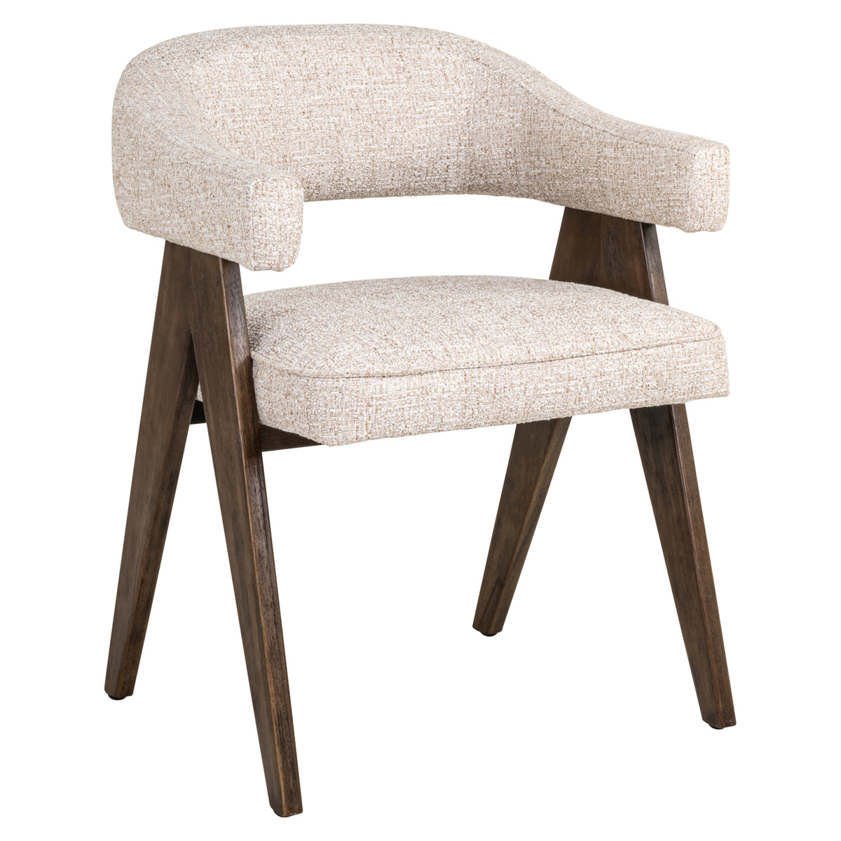 Esszimmerstuhl Mori cream tweed fire retardant