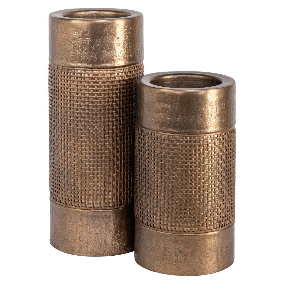 Kerzenhalter Aya brushed gold small
