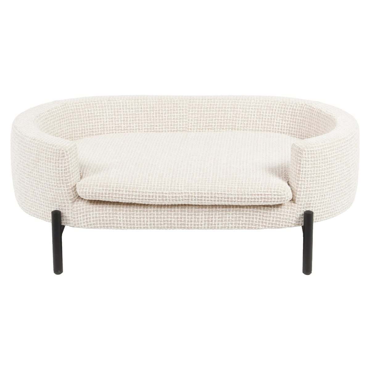 Hundebett Dolly beige blockweave