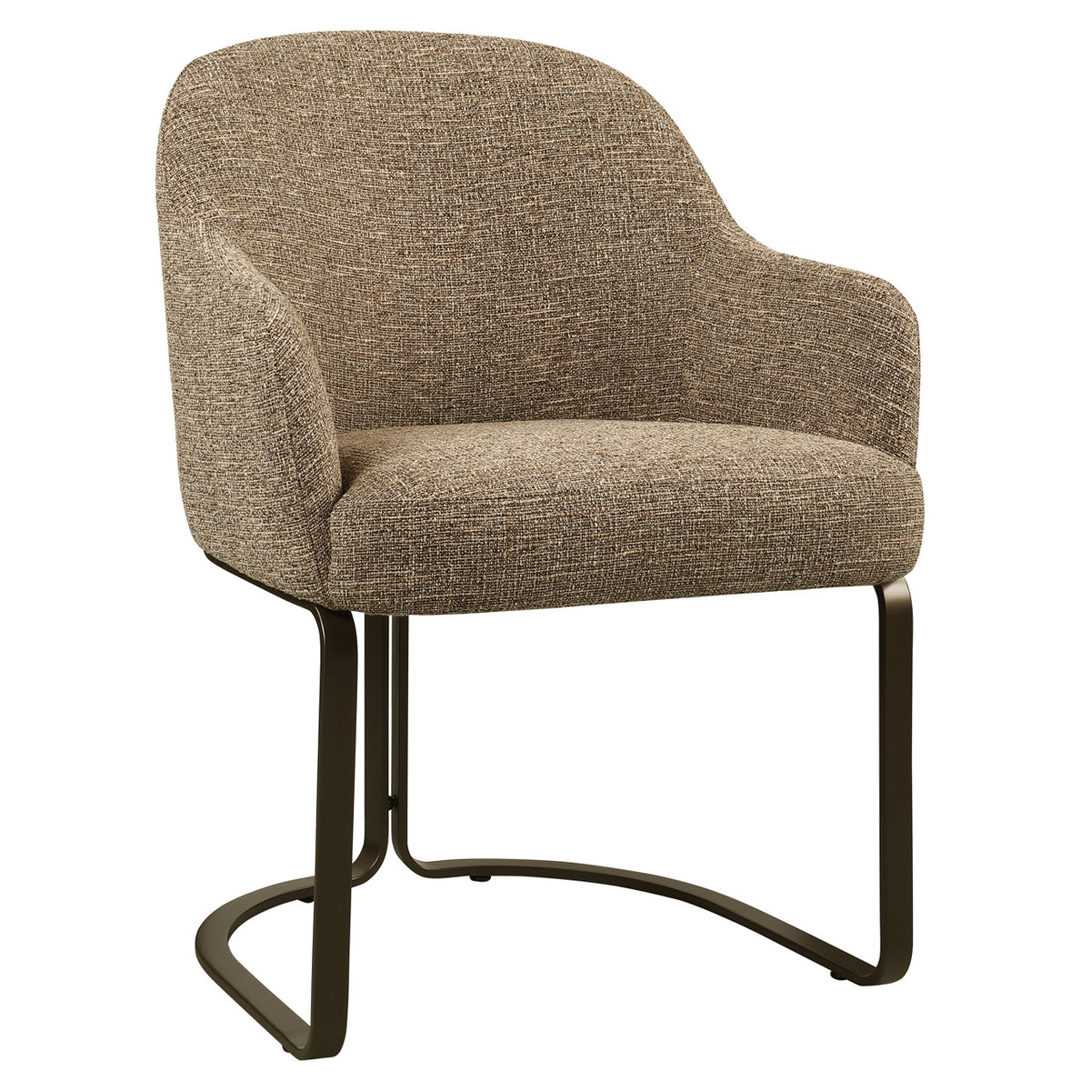 Esszimmerstuhl Hadley brown tweed fire retardant