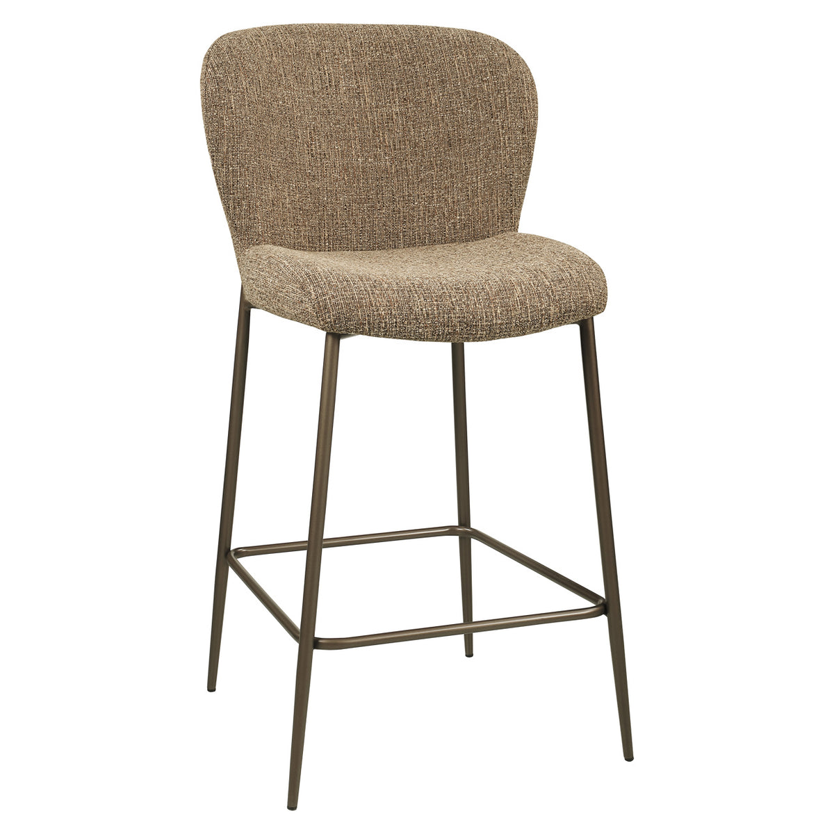 Thekenstuhl Odarby brown tweed fire retardant