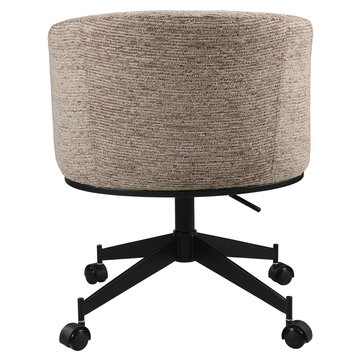 Esszimmerstuhl Rochenne mocca linear swivel on wheels