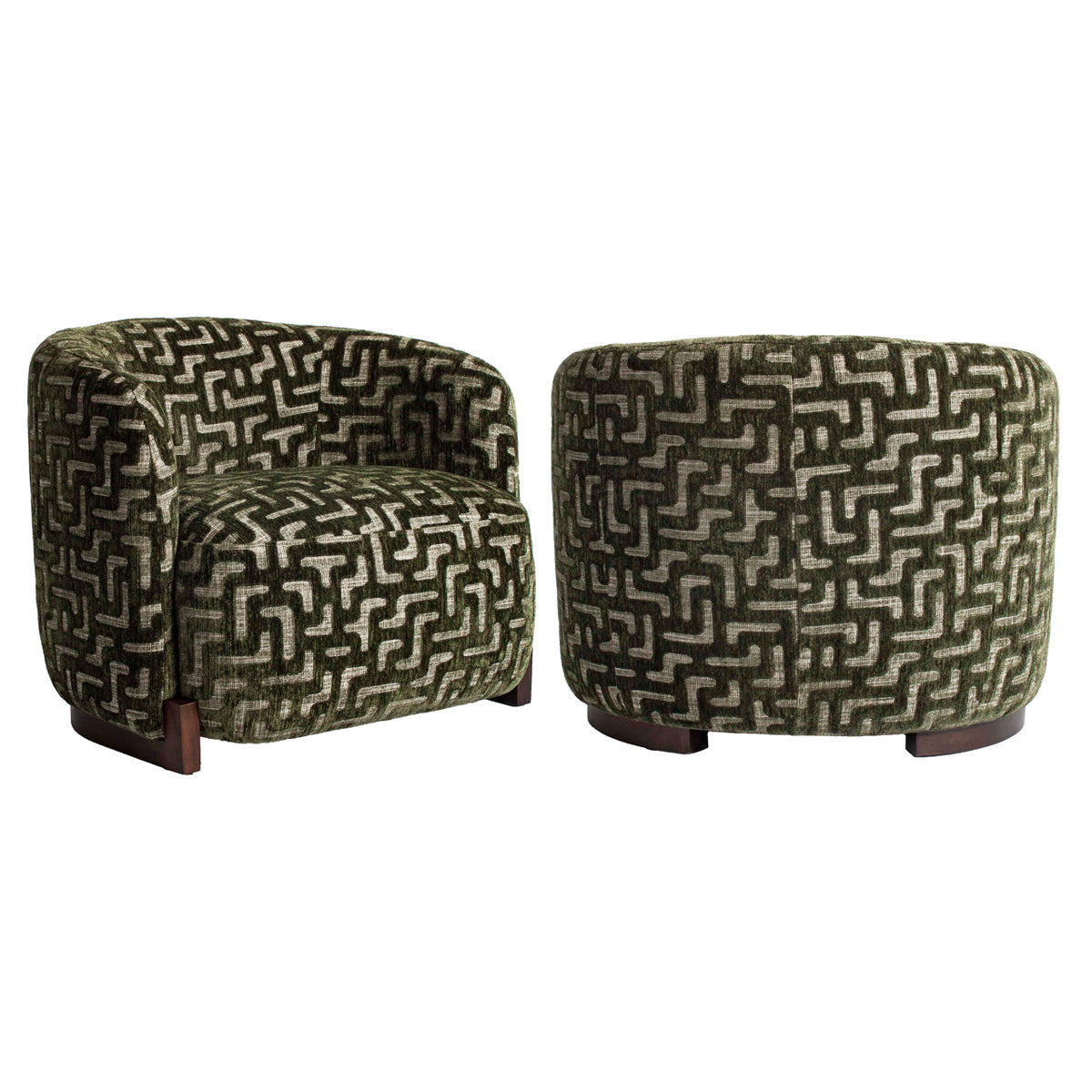 Lounge Stuhl Hannah moss labyrinth fire retardant