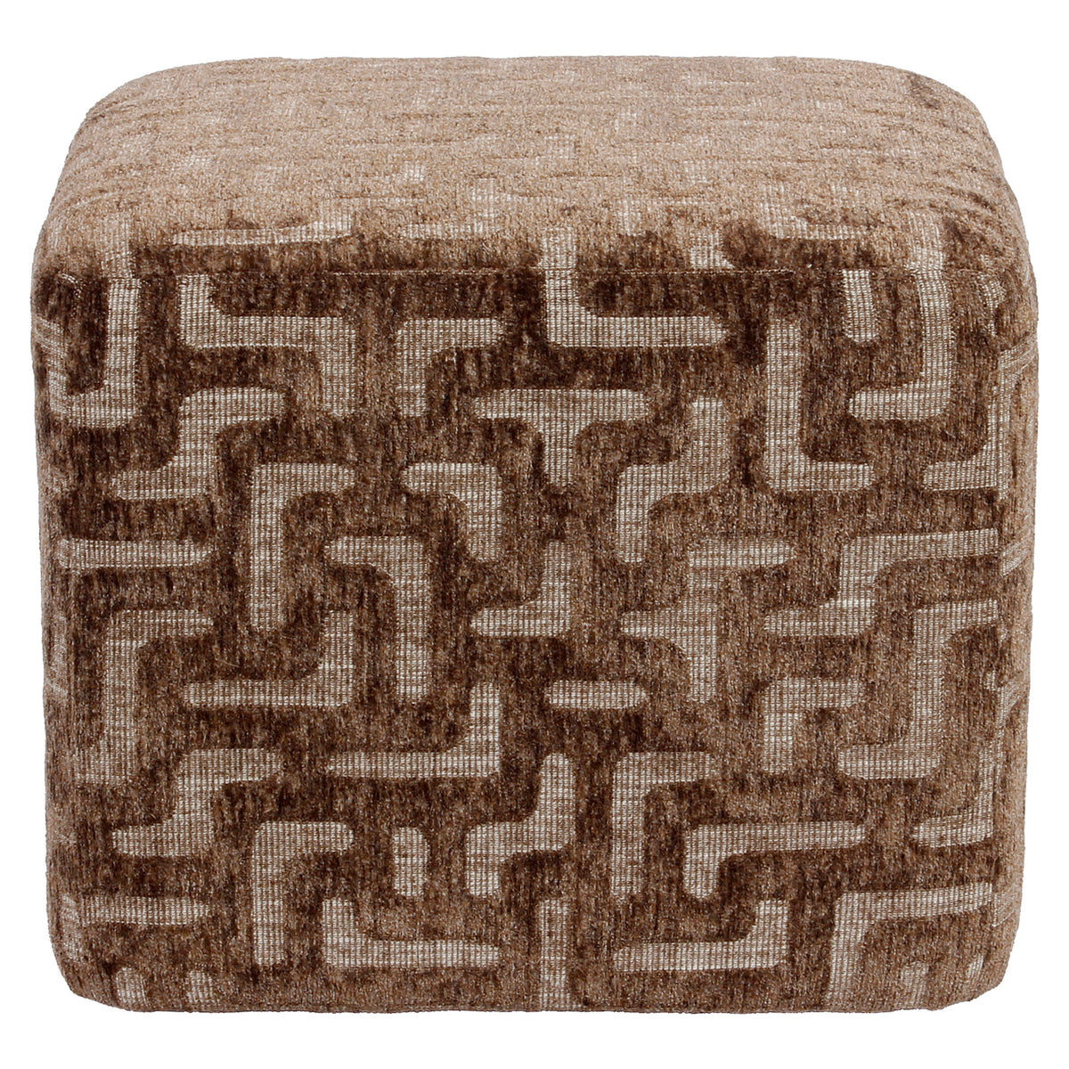 Hocker & Fußbank Ciela brown labyrinth