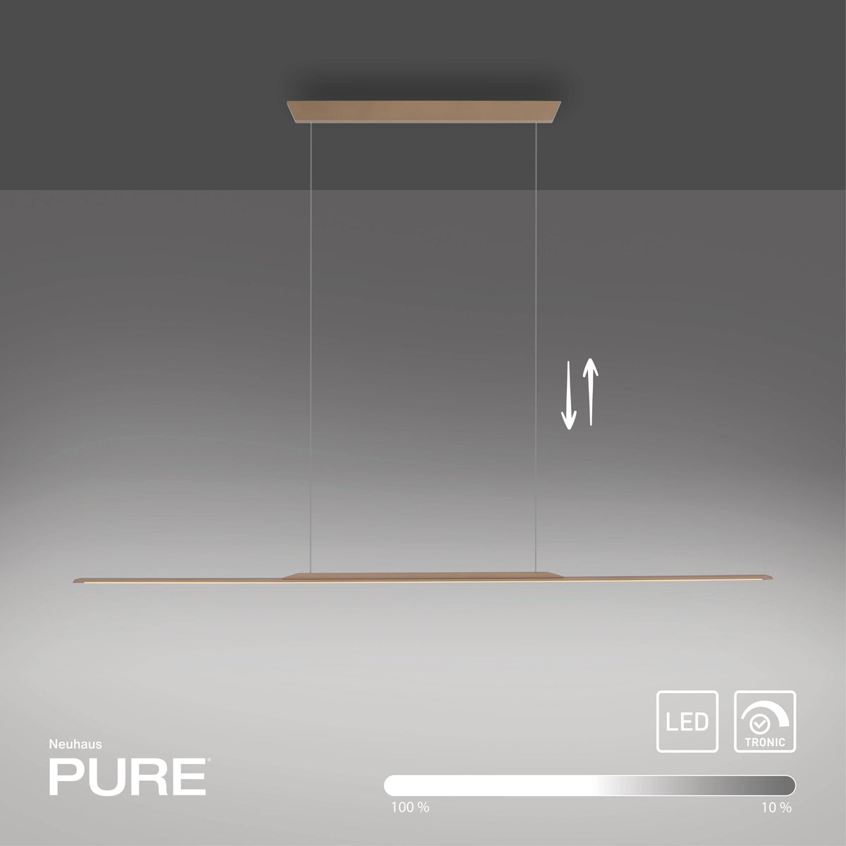 PURE Surface, Pendelleuchte, 1600x25x1500