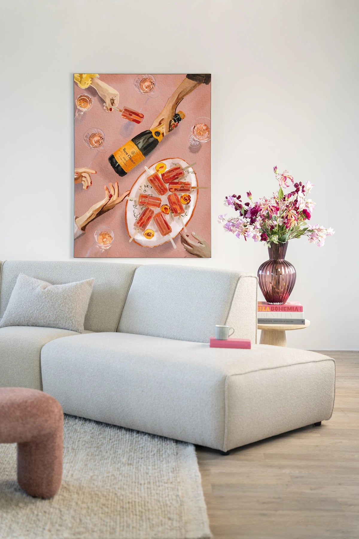 Wandbild - Champagne and Icecreams