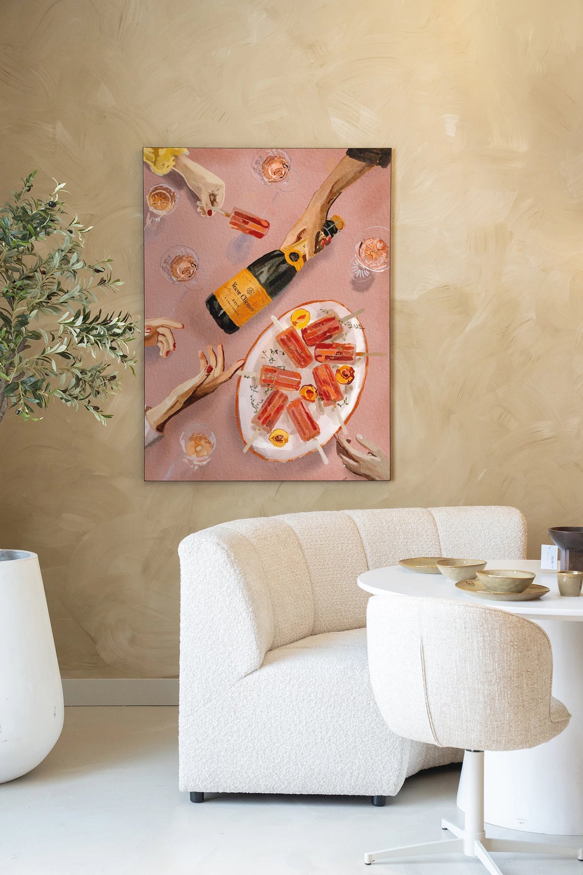 Wandbild - Champagne and Icecreams