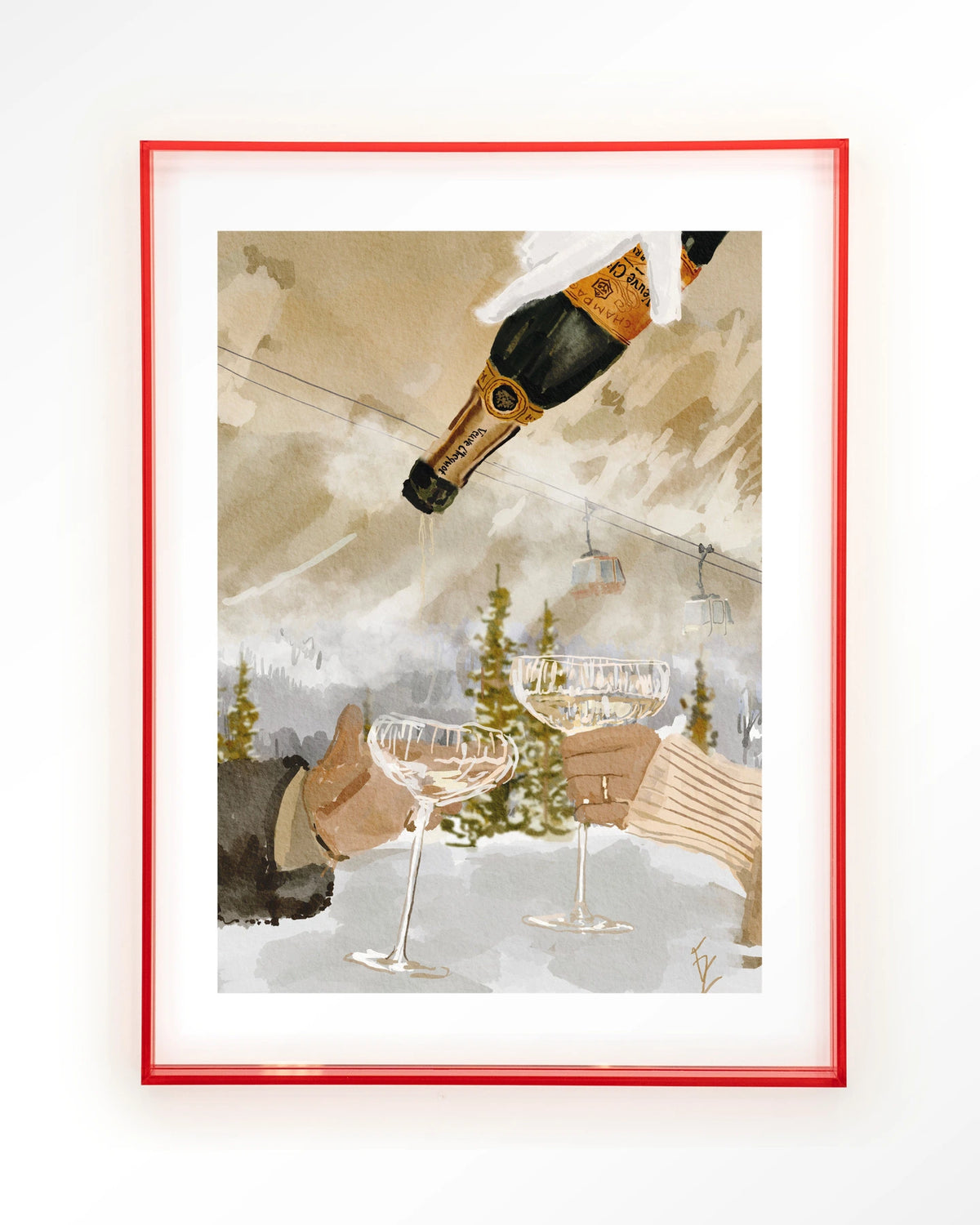 Wandbild - Champagne