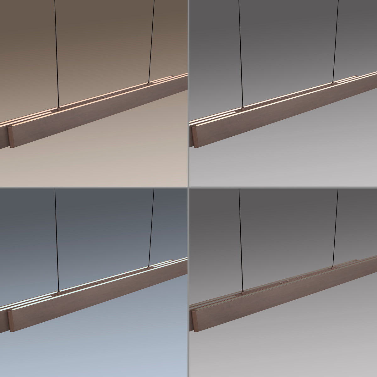 PURE E-Elevea, Pendelleuchte, 2400x85x2400