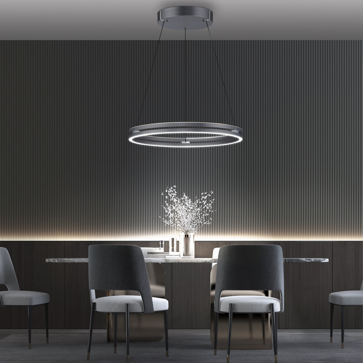 PURE E-Loop, Pendelleuchte, 701x701x3500x701