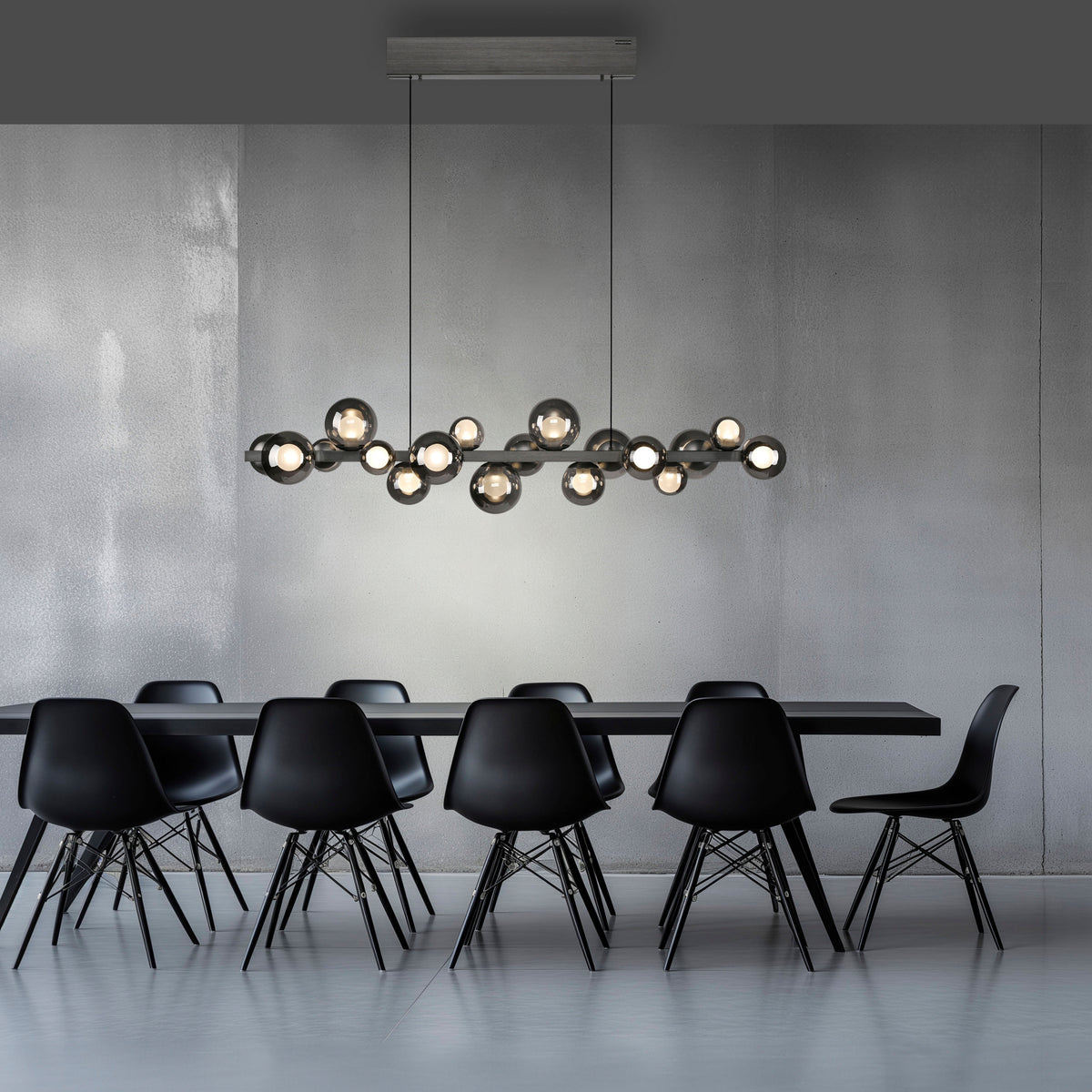 PURE E-Popup, Pendelleuchte, 1200x295x2400