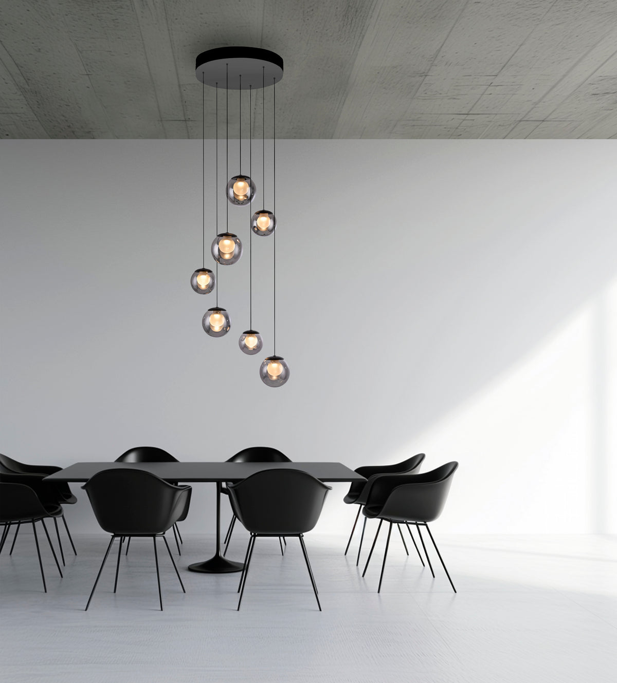 PURE Popup, Pendelleuchte, 400x400x1800x400