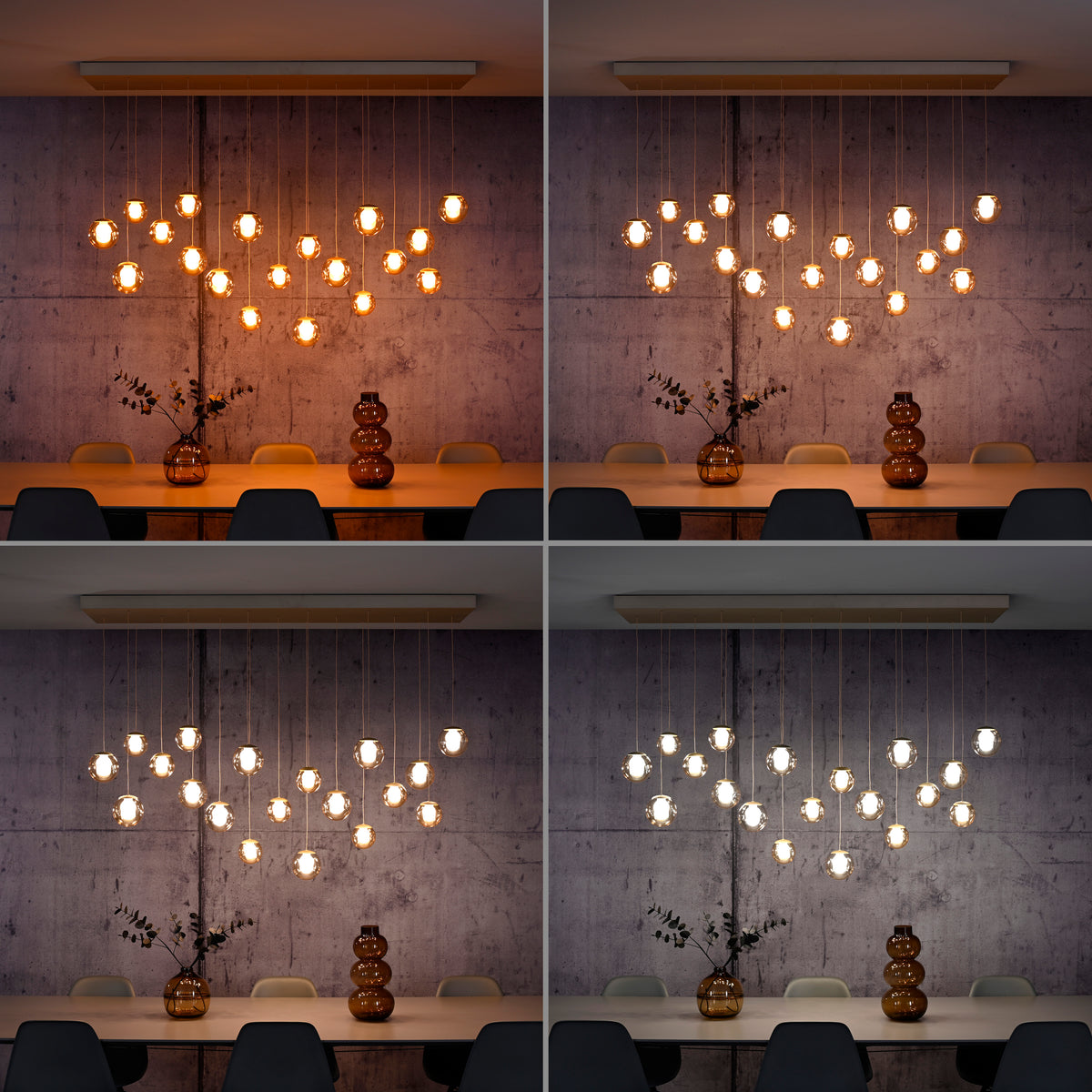 PURE Popup, Pendelleuchte, 1500x400x1800