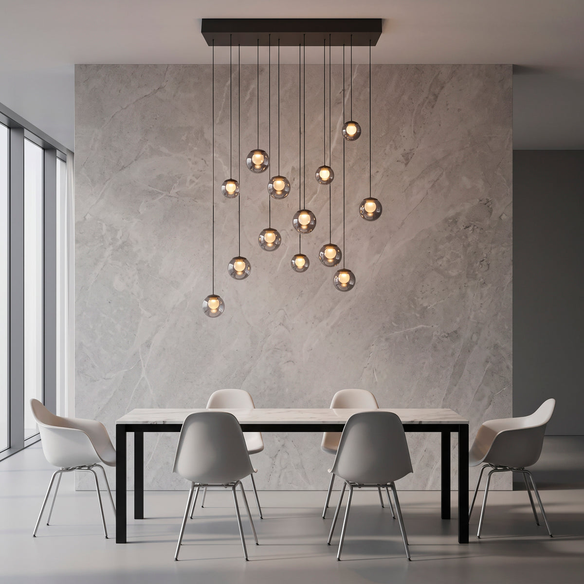 PURE Popup, Pendelleuchte, 1000x400x1800