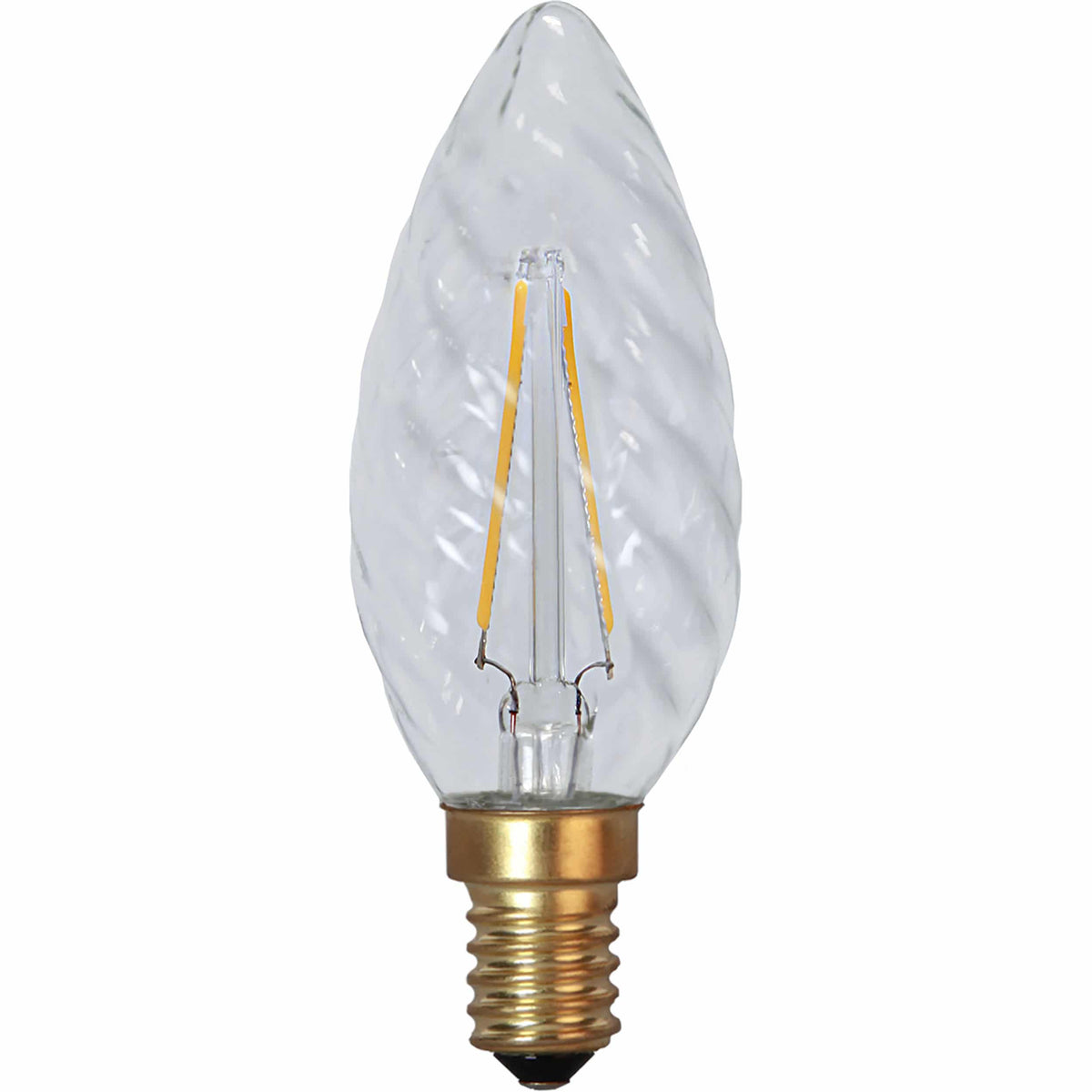 LED Kerze geriffelt 1,5W 2100K Ø3,5cm