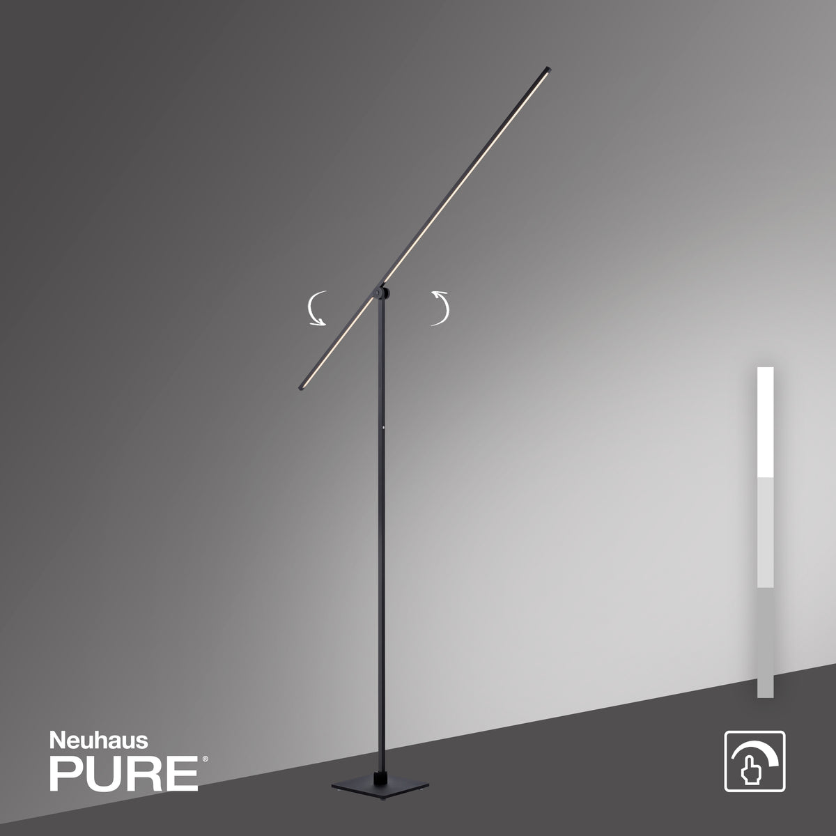 PURE Grafo, Stehleuchte, 1200x200x2190x200