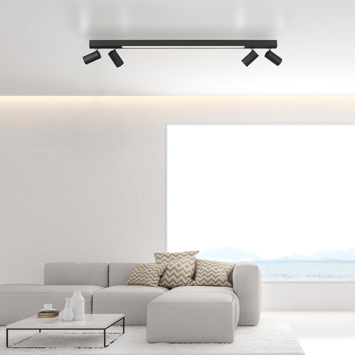 PURE Lines Spot, Deckenleuchte, 1200x190x155