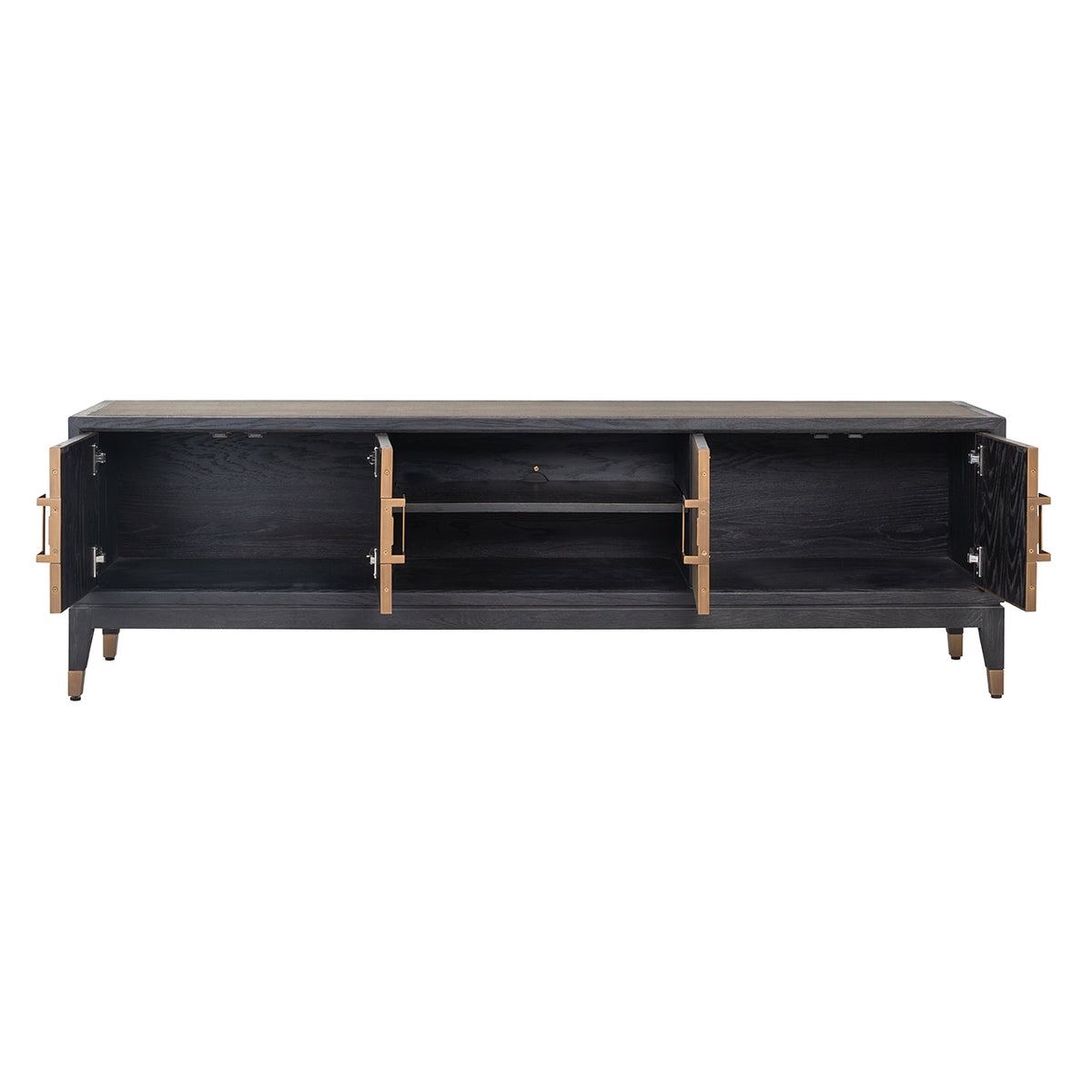 TV-Schrank Bloomville brass shagreen