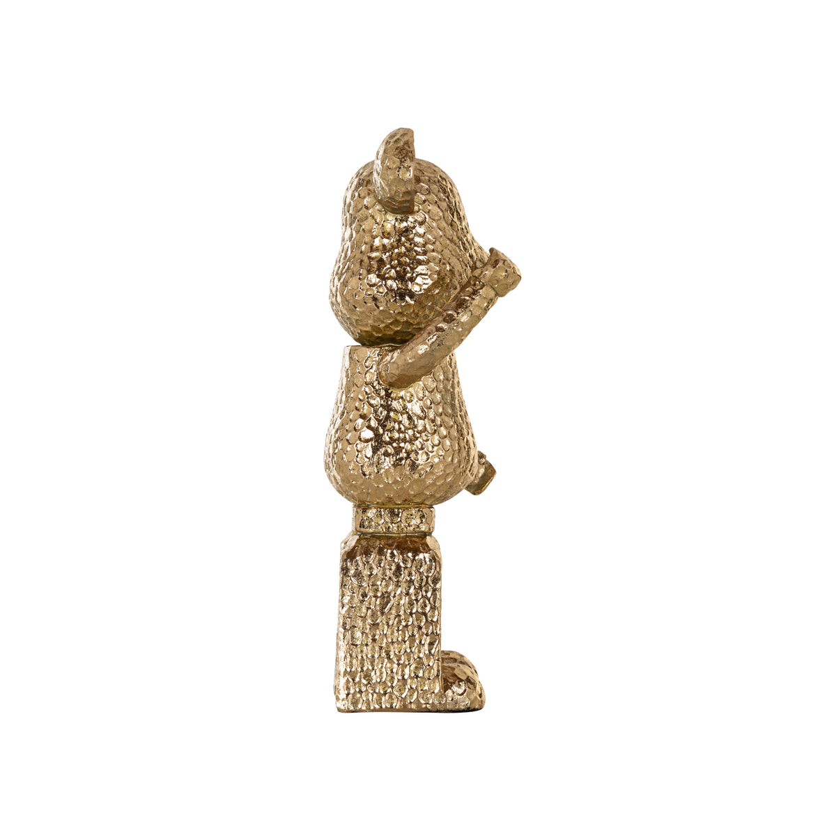 Dekoratives Objekt Bear gold standing