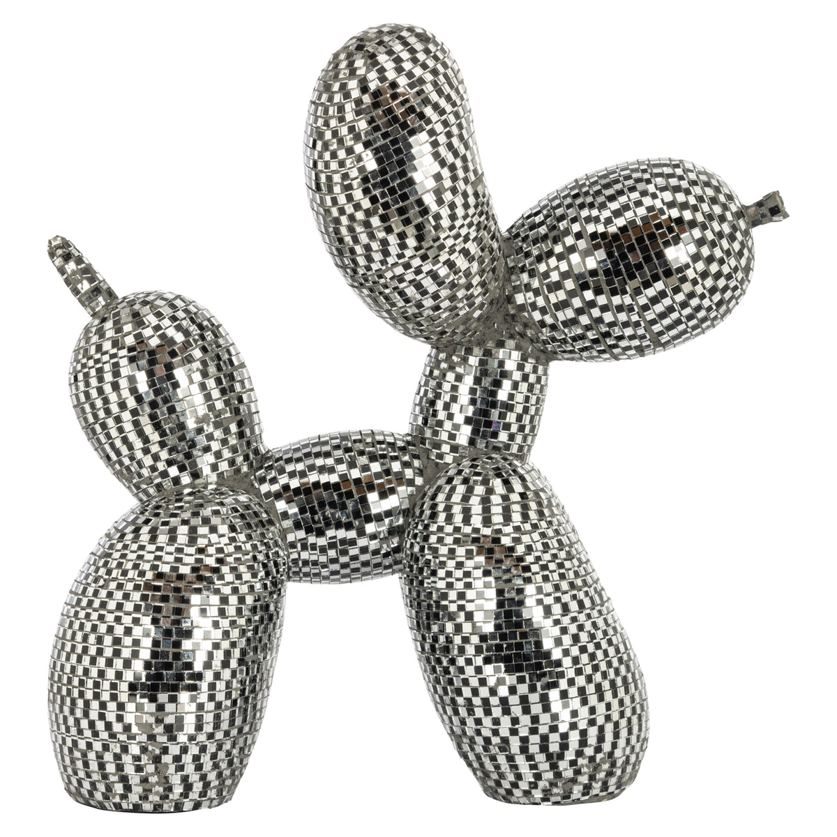 Dekoratives Objekt Dog silver small