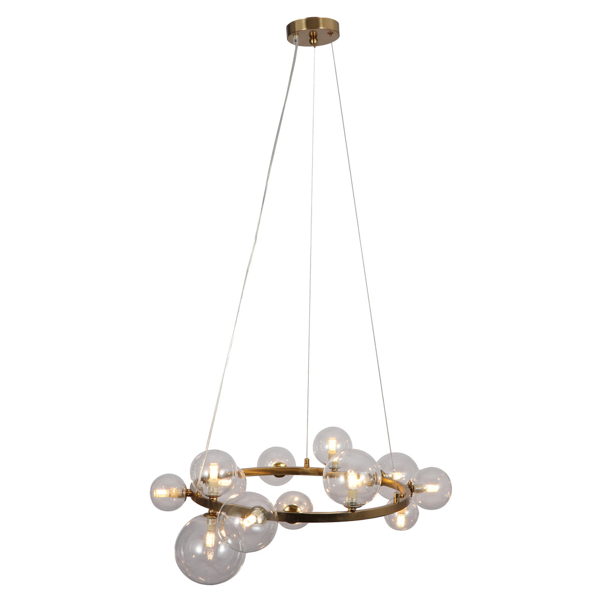 Pendelleuchte Yosie brushed gold