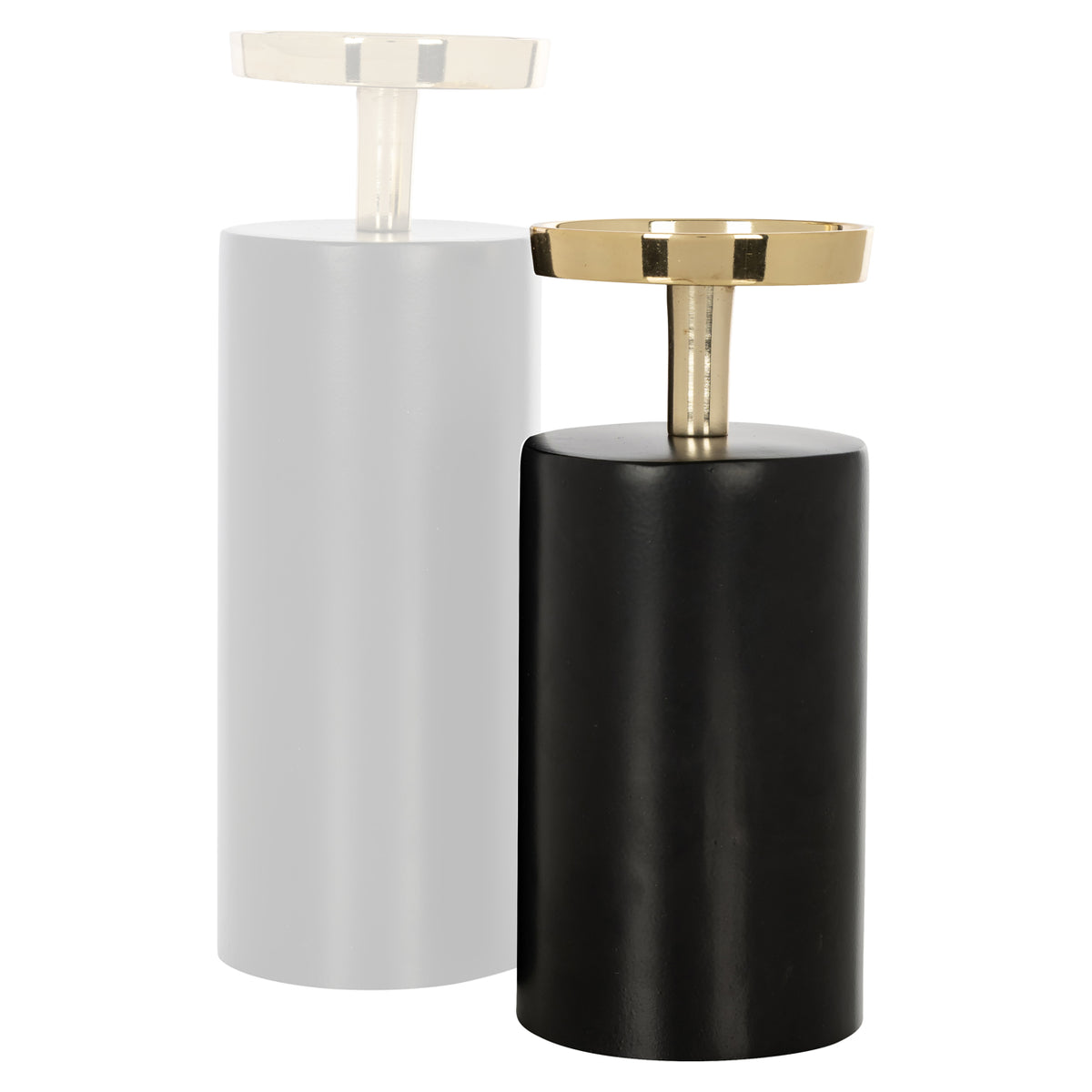 Kerzenhalter Caya black/gold large
