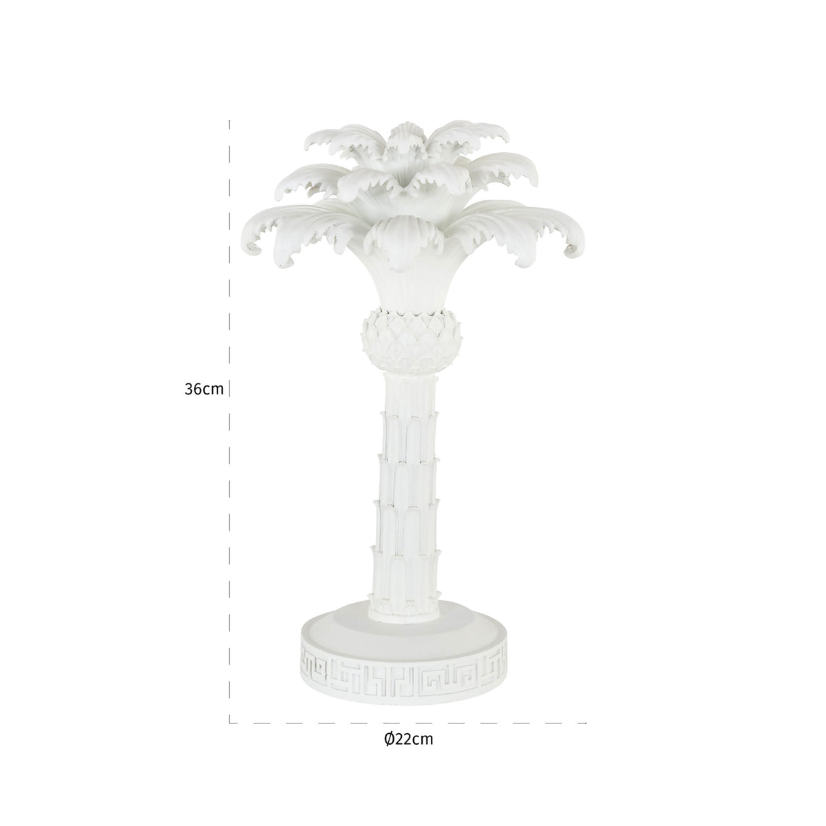 Kerzenhalter Palma white small