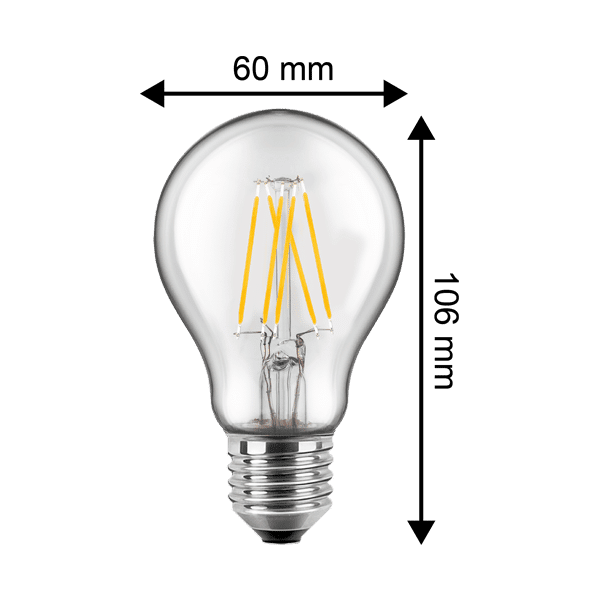 Leuchtmittel - Tropfen 7W (≈60W) 2700K Ø6cm 2er Set