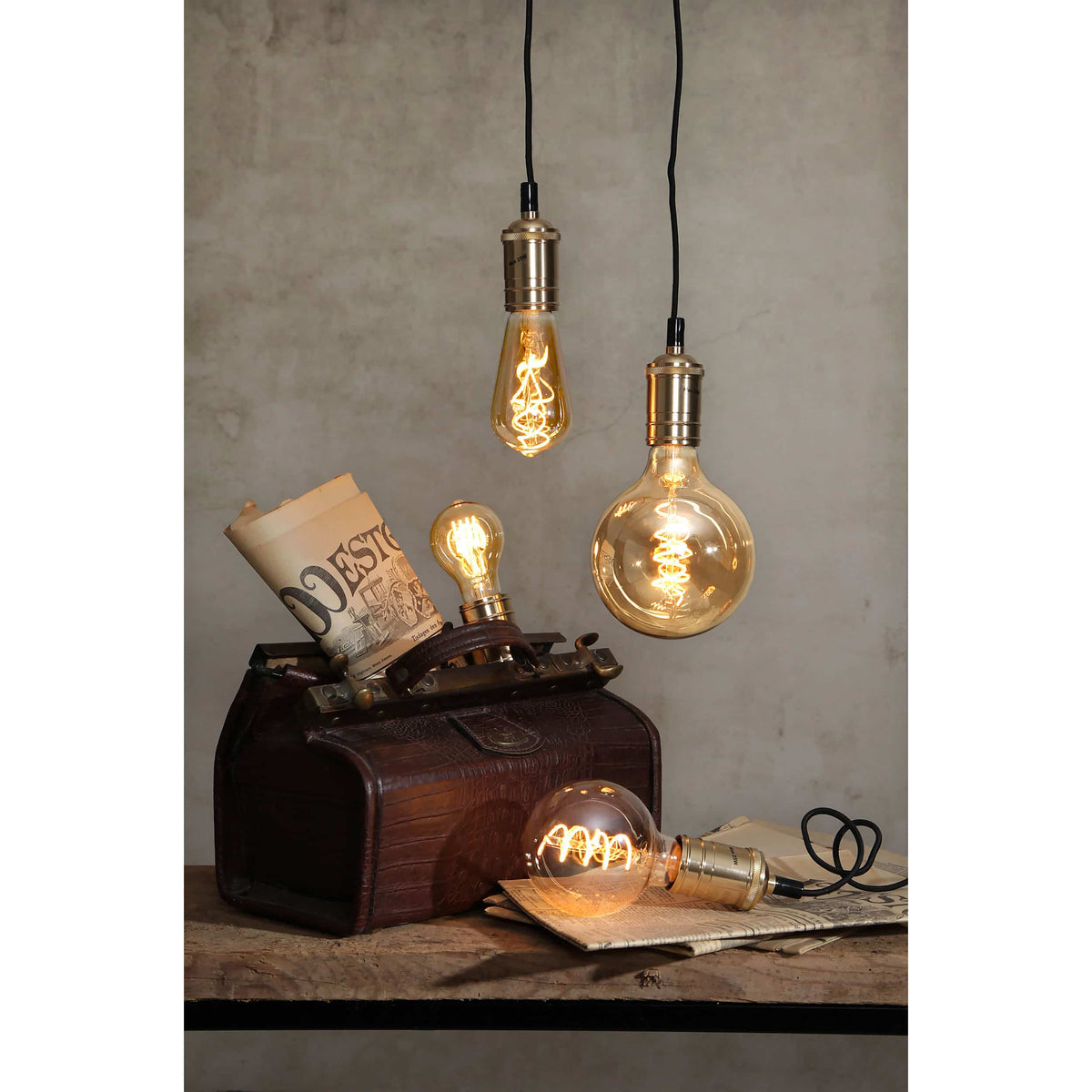 LED Filament - Globe 3,2W 2100K dimmbar Amber Ø12,5cm