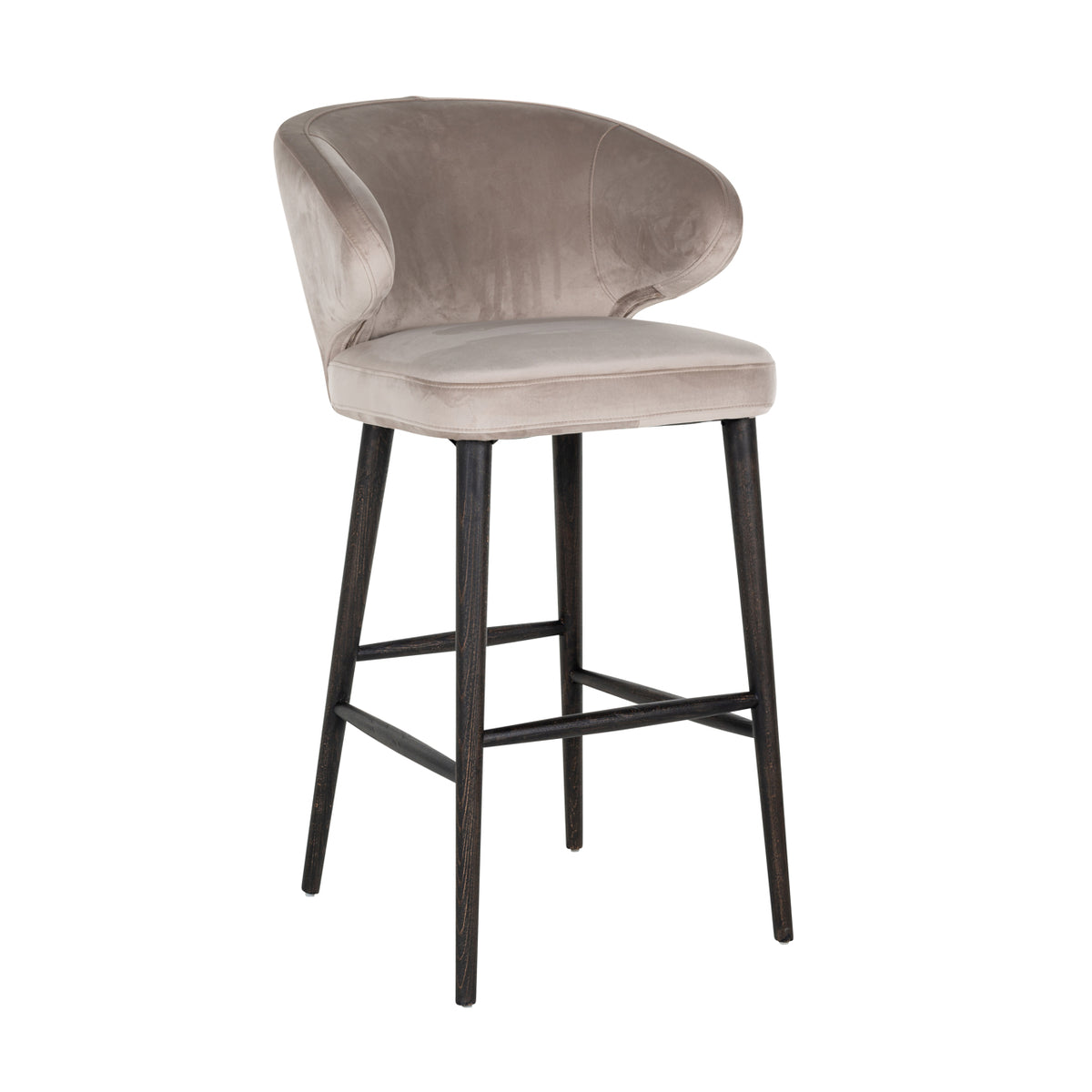 Barhocker Indigo khaki velvet