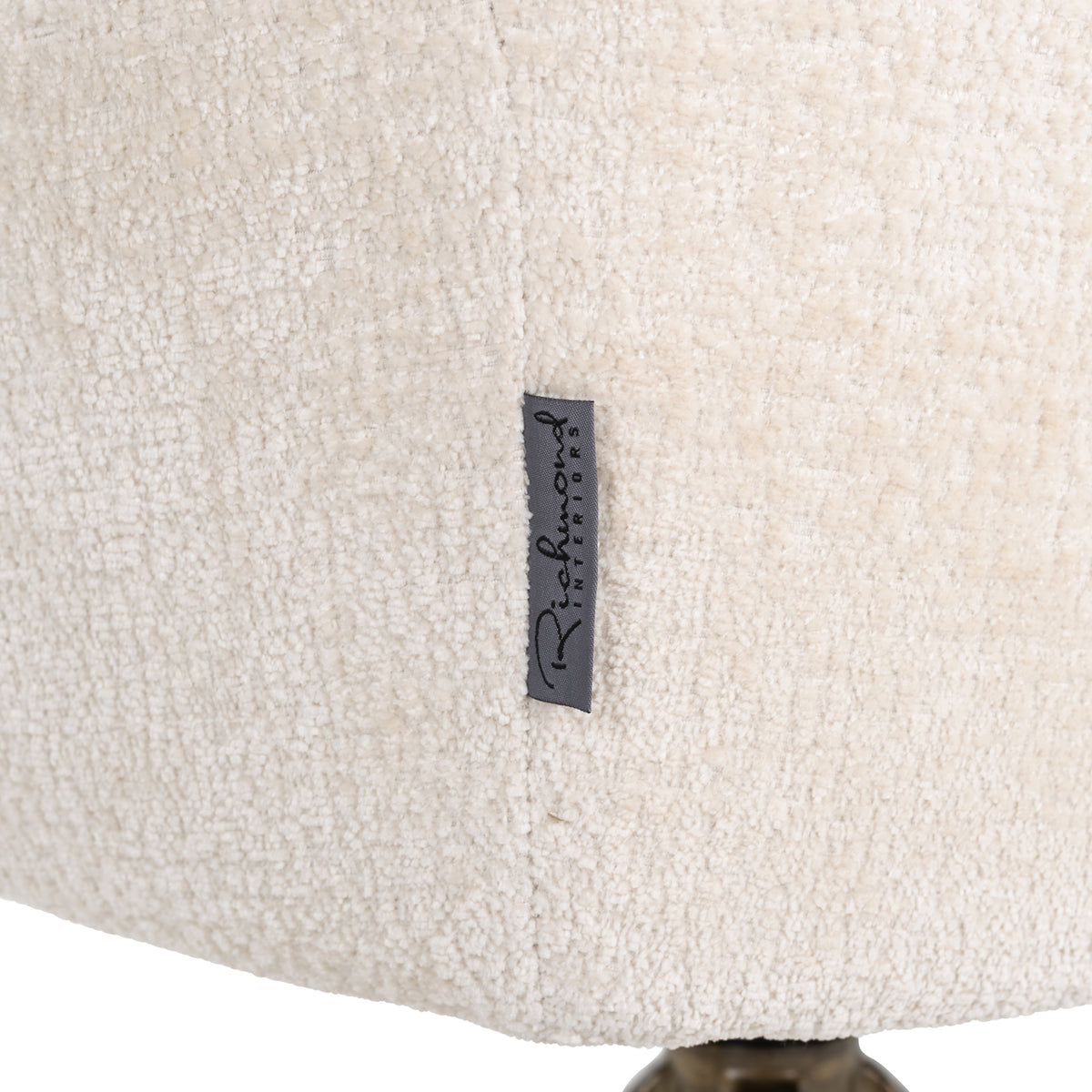 Esszimmerstuhl Aline white chenille swivel fire retardant