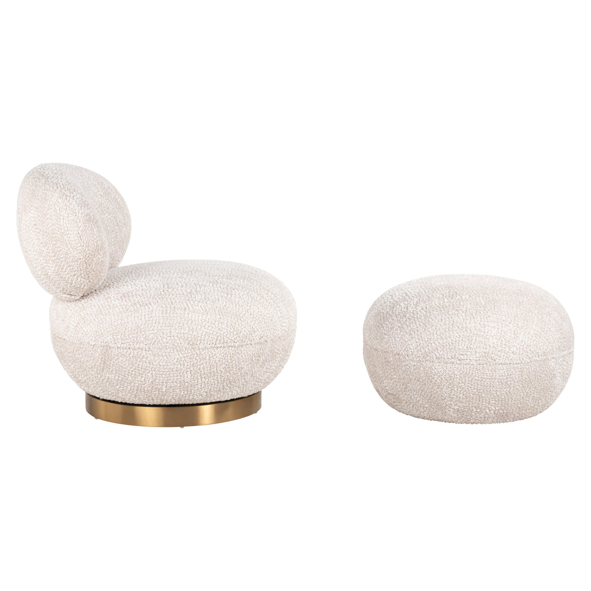 Hocker & Fußbank Jace lovely cream