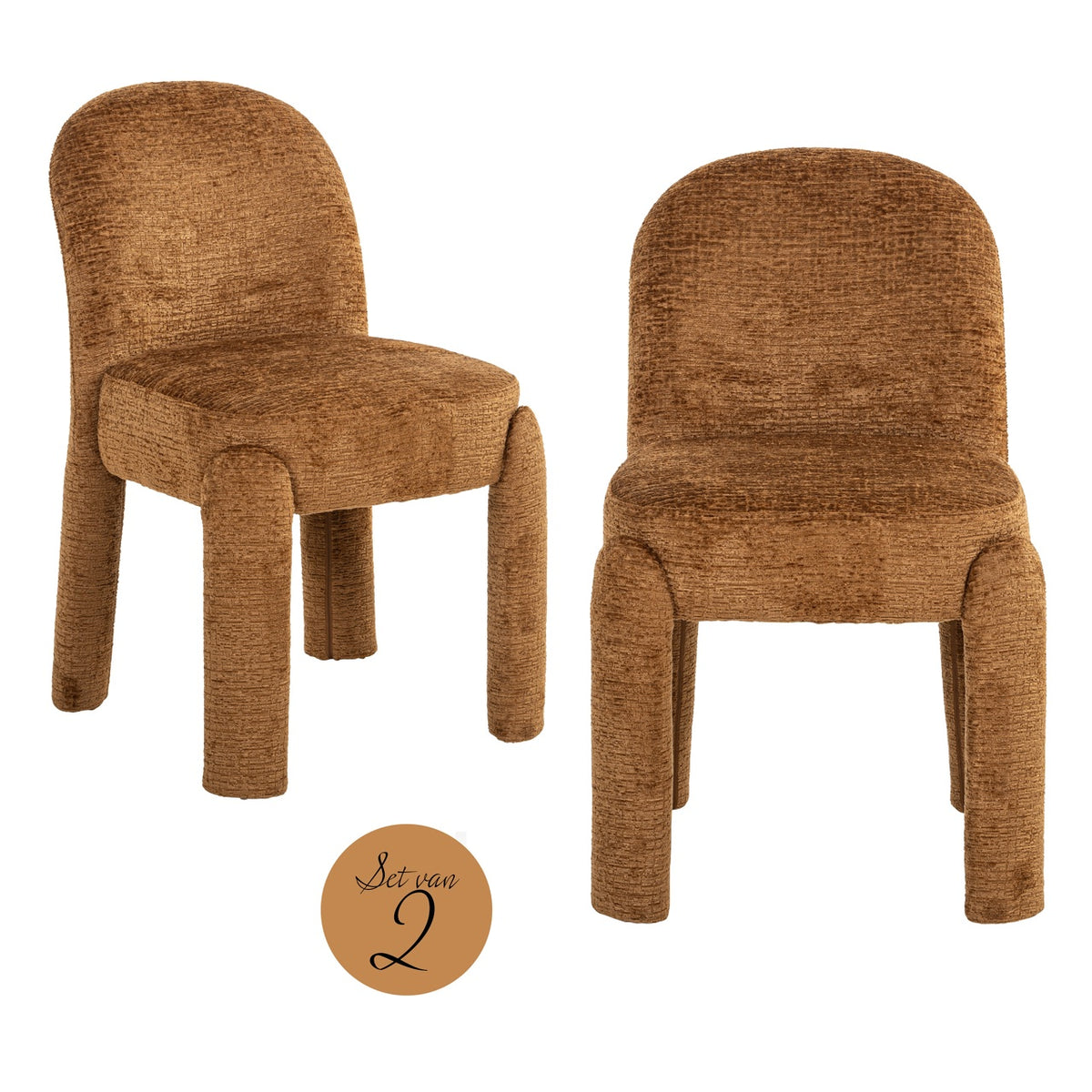 Esszimmerstuhl Brandi cognac fusion (Set of 2)