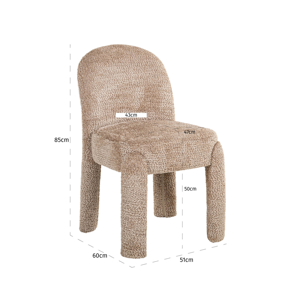 Esszimmerstuhl Brandi lovely beige (Set of 2)