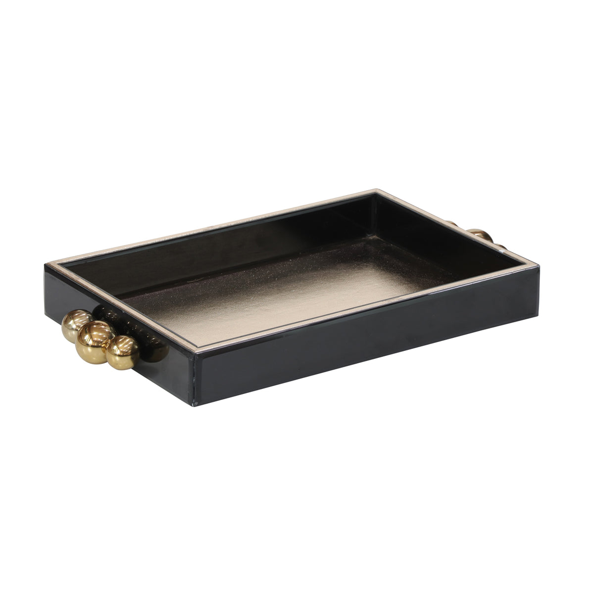 Tablett Liv black/gold