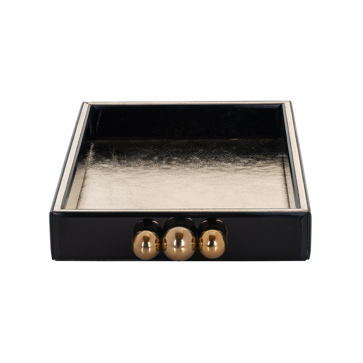Tablett Liv black/gold