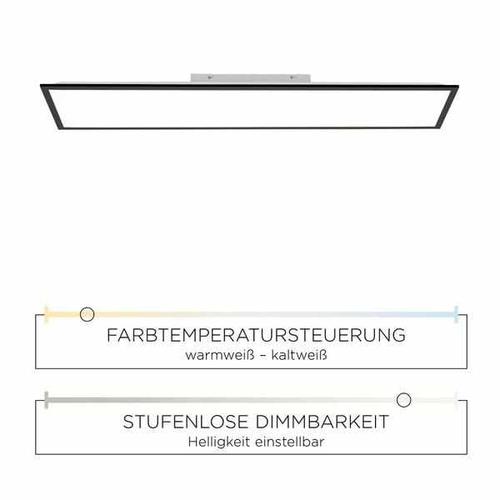Deckenleuchte - Frame black 120x30cm