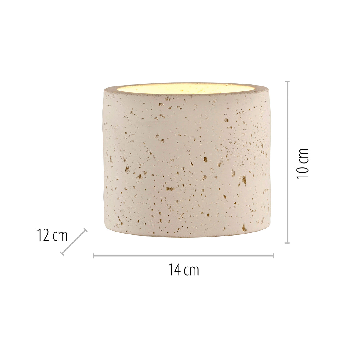 TRAVENTA, Wandleuchte, 140x120x100x120