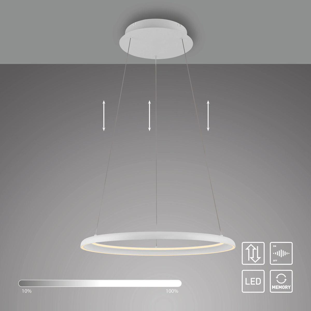 QUILLO, Pendelleuchte, 600x600x1800x600