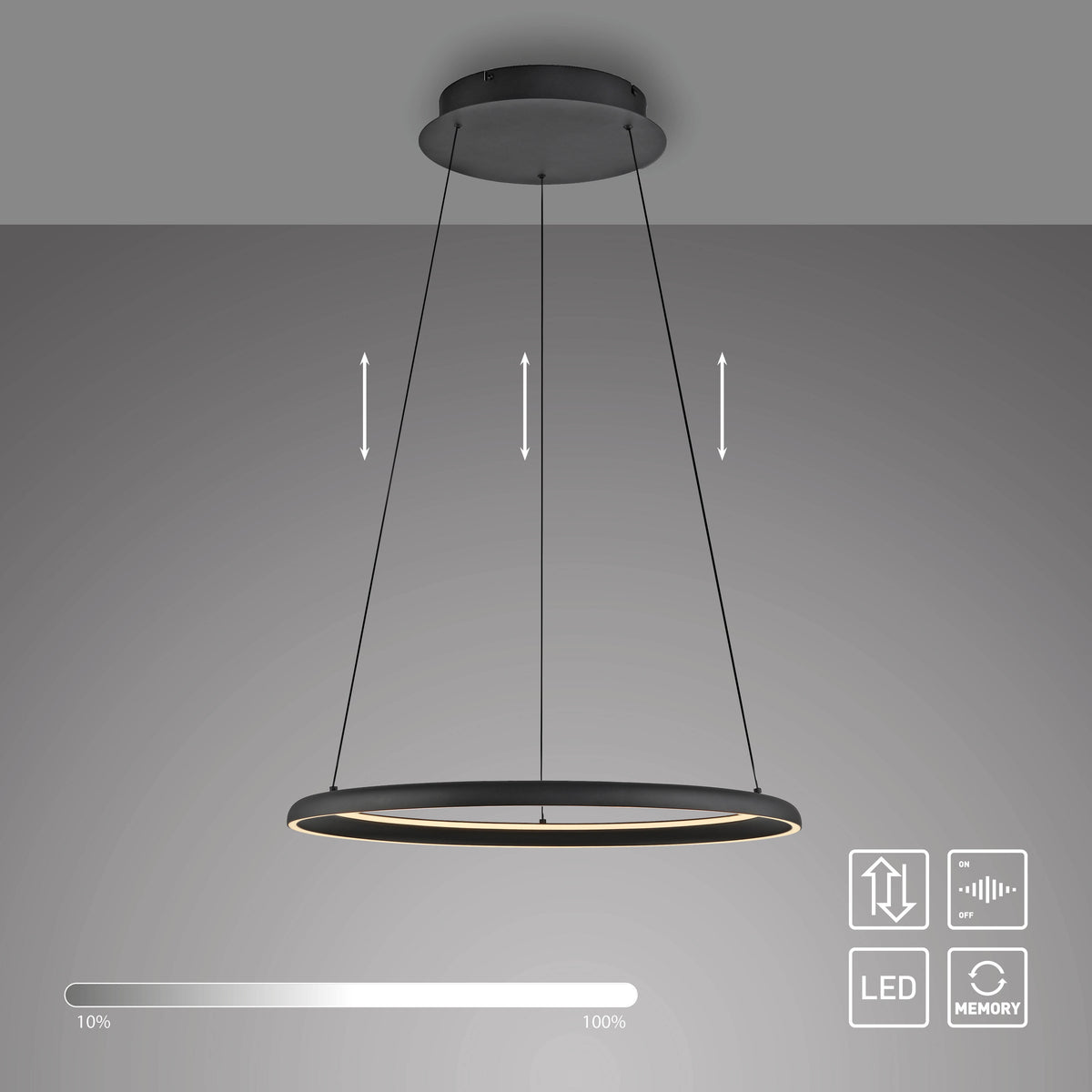 QUILLO, Pendelleuchte, 600x600x1800x600