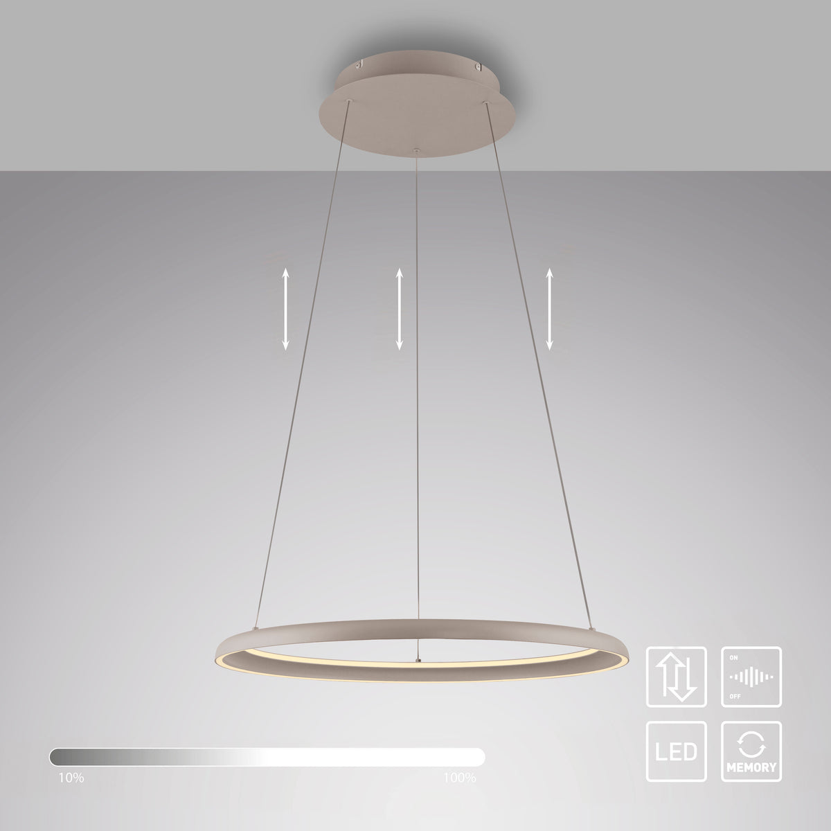 QUILLO, Pendelleuchte, 600x600x1800x600