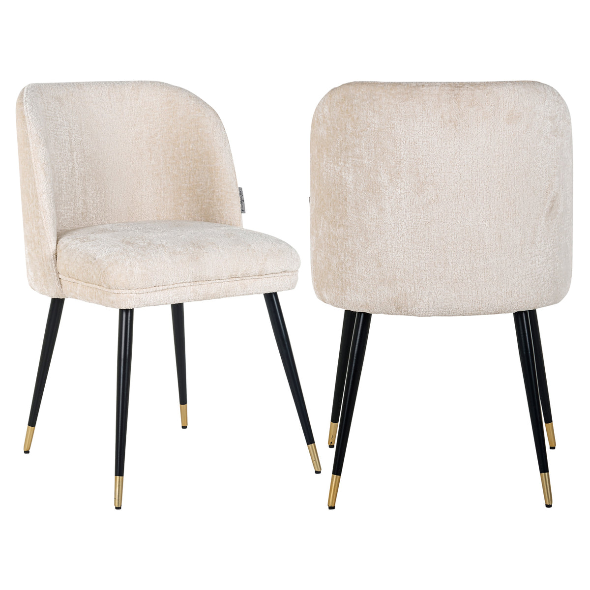 Esszimmerstuhl Alicia FR white chenille fire retardant