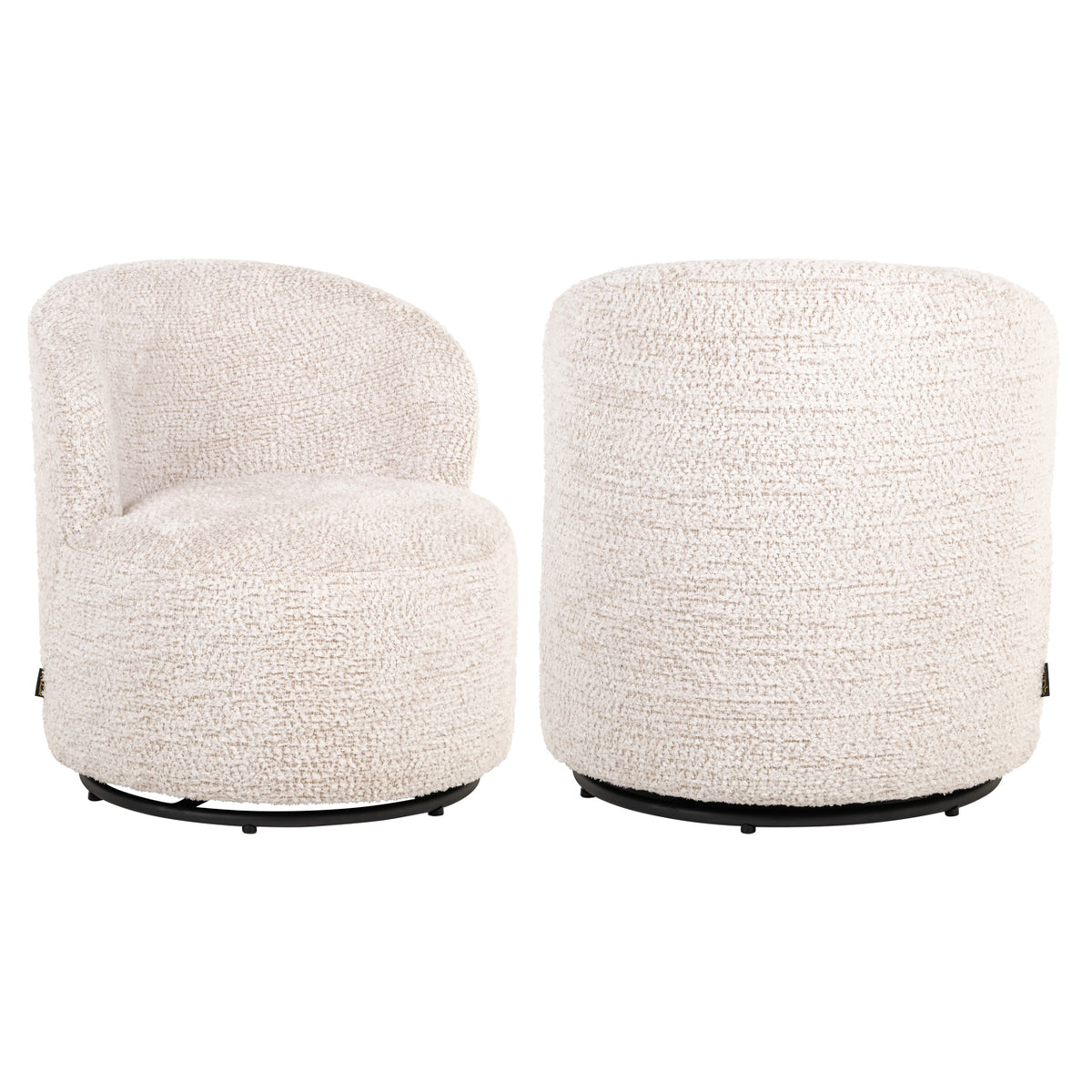 Lounge Stuhl Jackie lovely cream swivel kids
